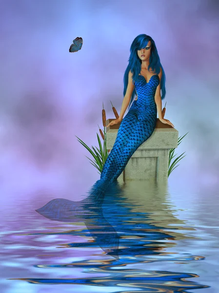 Lavender Mermaid — Stock Photo, Image