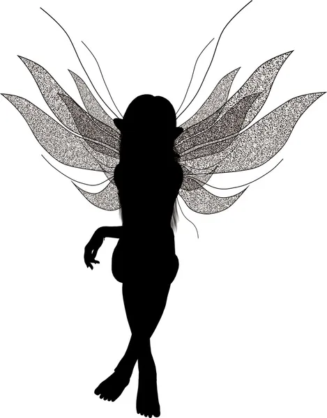 Fairy siluett — Stockfoto