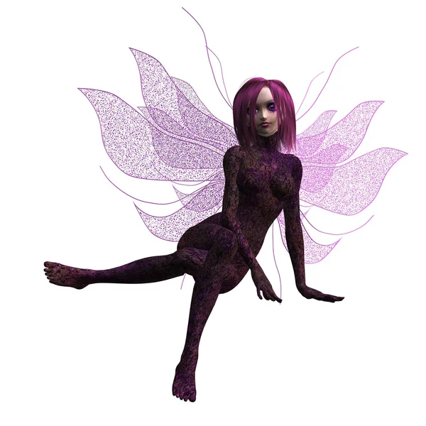 紫の花の妖精 — ストック写真