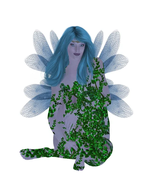 Translucent Blue Fairy — Stock Photo, Image