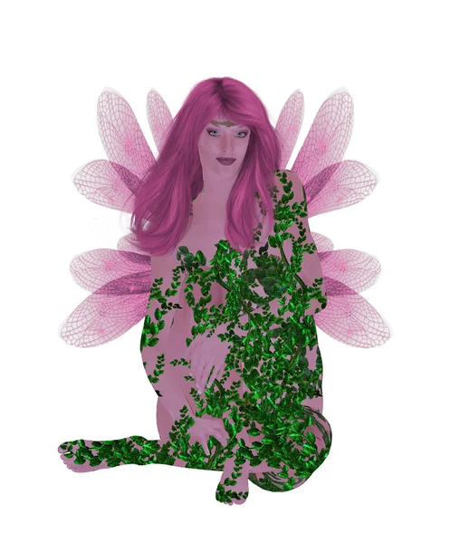 Translucent Pink Fairy — Stock Photo, Image