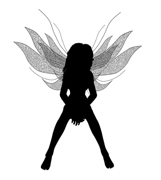Fairy silhouet — Stockfoto