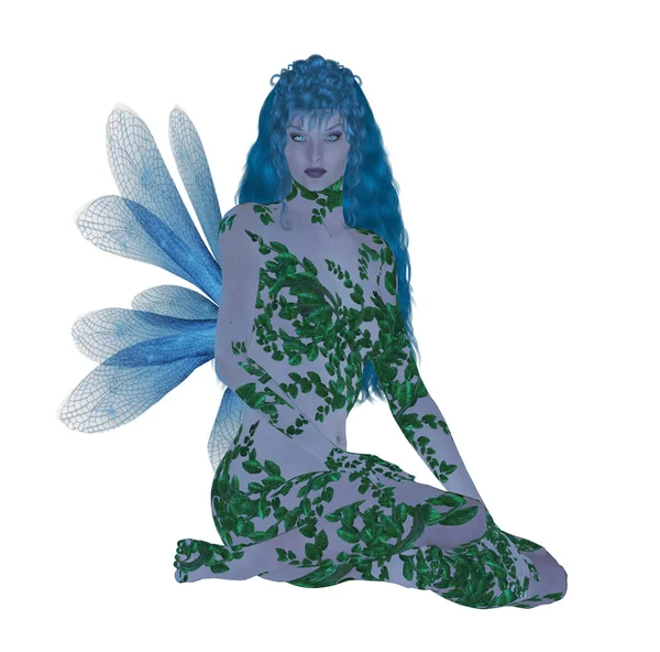 半透明の青い妖精 — ストック写真