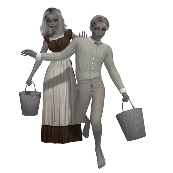 Jack og Jill. – stockfoto