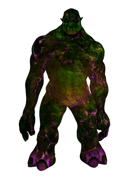 Fialové a zelené trol stojící — Stock fotografie