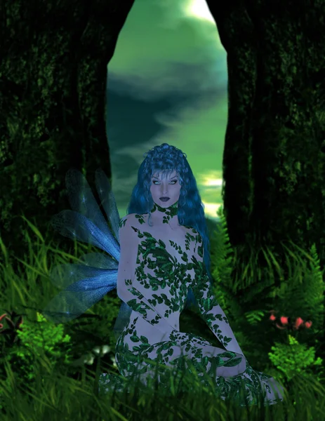 Blue fairy Royaltyfria Stockfoton