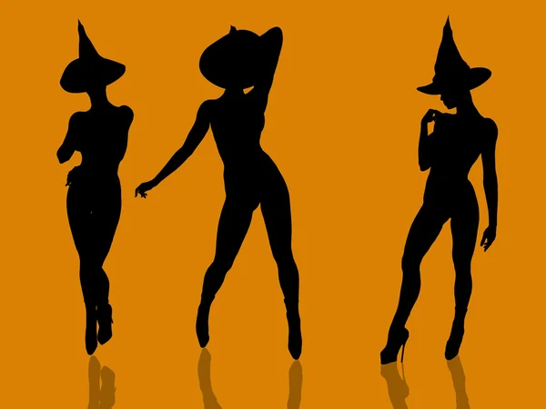 Illustration d'Halloween silhouette — Photo
