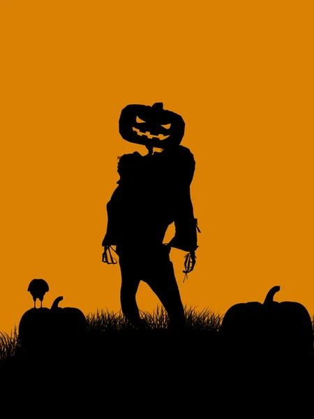 Halloween Illustration silhouette — Stock Photo, Image