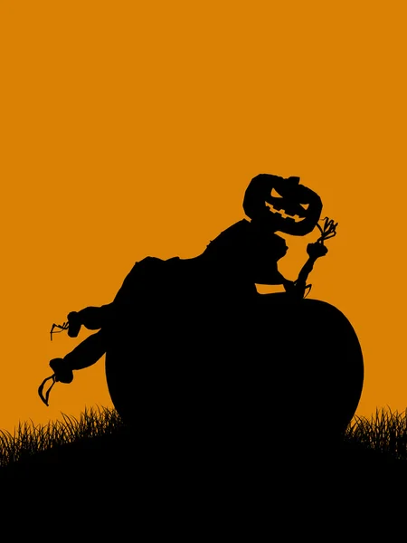 Halloween illustratie silhouet — Stockfoto