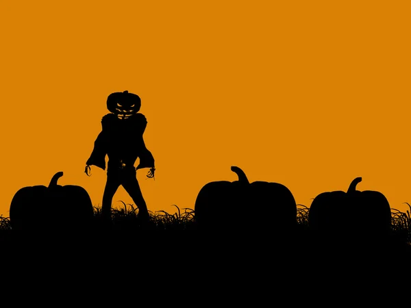 Силуэт Halloween Illustration — стоковое фото