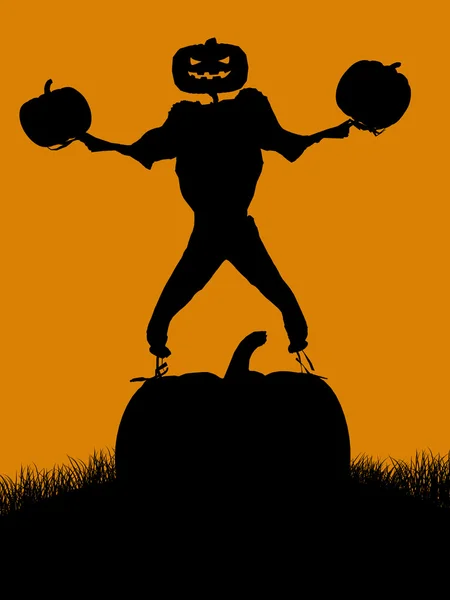 Sagoma dell'illustrazione di Halloween — Foto Stock