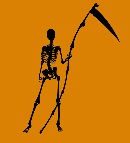 Halloween illustration siluett — Stockfoto