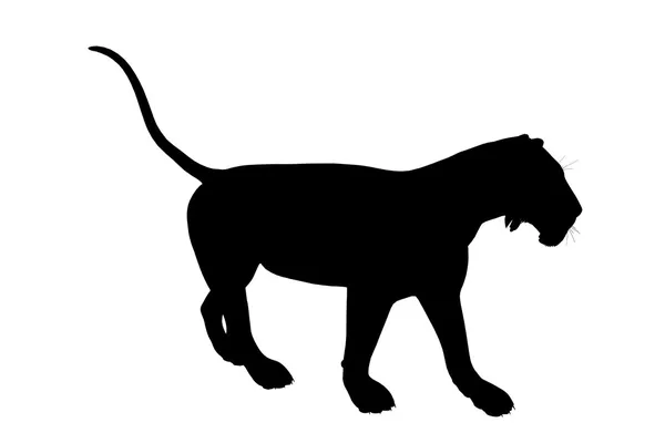 Silueta de ilustración de león — Foto de Stock