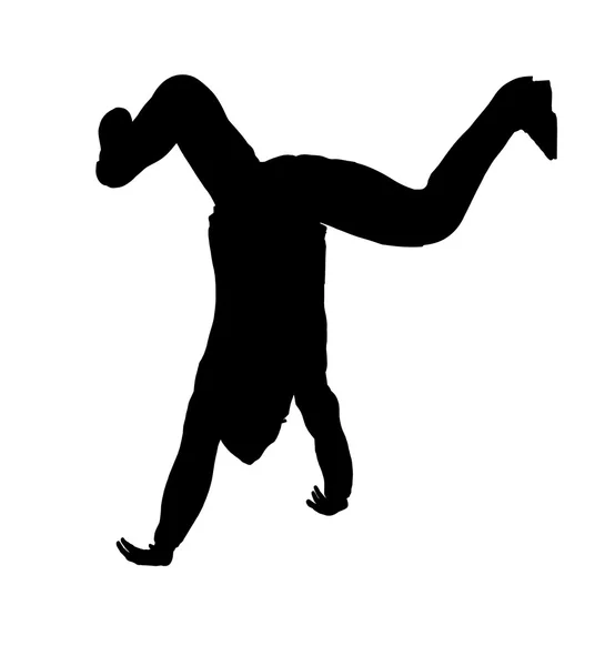 Urban Dance Abbildung silhouette — Stockfoto