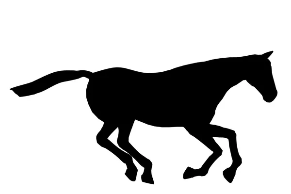 Sylwetka ilustracja koń — Zdjęcie stockowe