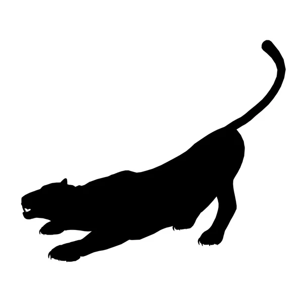 Panther Illustration Silhouette — Stock Photo, Image