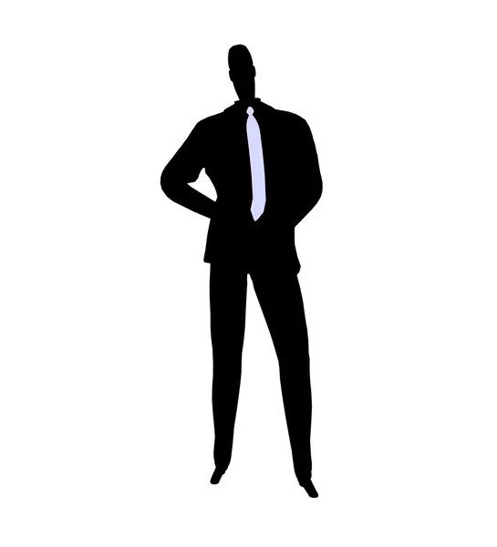 Männliche Unternehmenssilhouette — Stockfoto