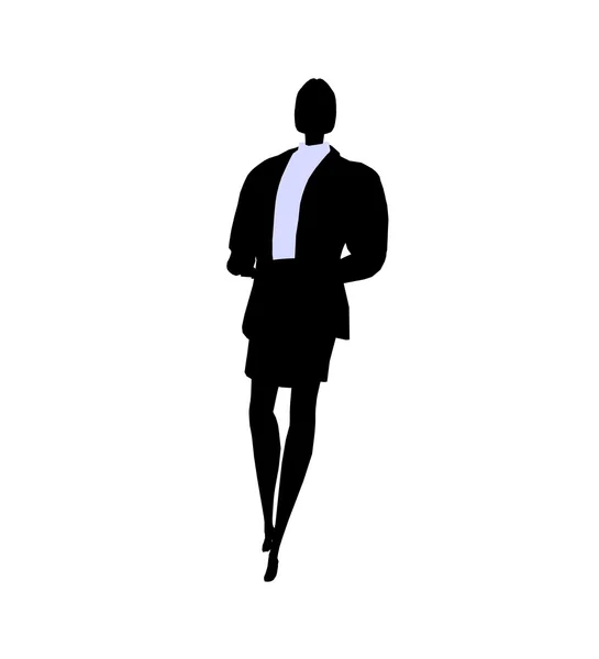 Business Office Illustration Silhouette — Stockfoto