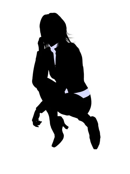 Business Office Illustration Silhouette — Stock Photo, Image