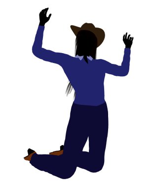 cowgirl resimde silhouette2