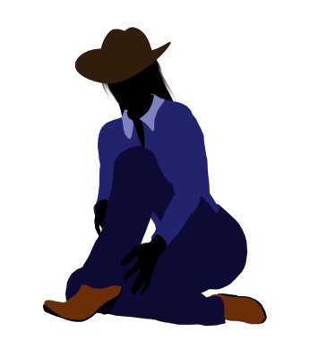 cowgirl resimde silhouette2