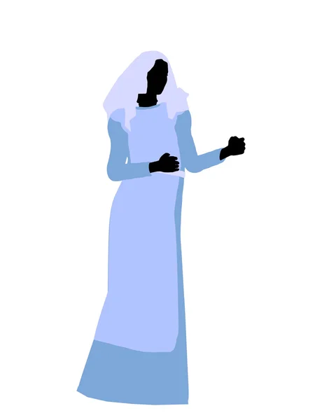 Illustrazione della silhouette biblica femminile — Foto Stock