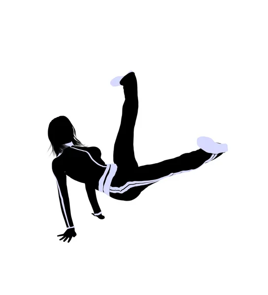 stock image Female Urban Dance Illustration Silhouette