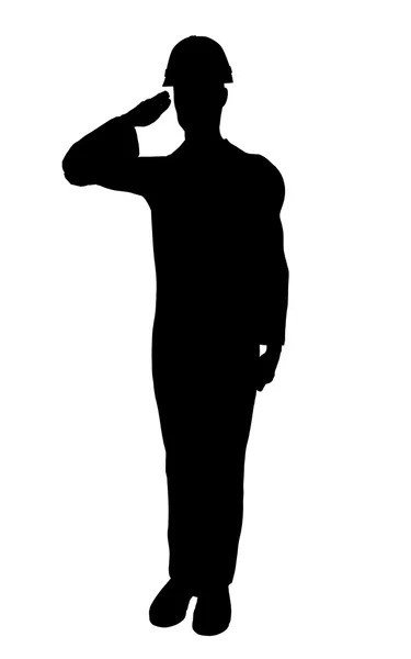 stock image Male Construction Worker Illustration Silhouette