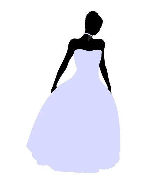 stock image Female Wedding Silhouette