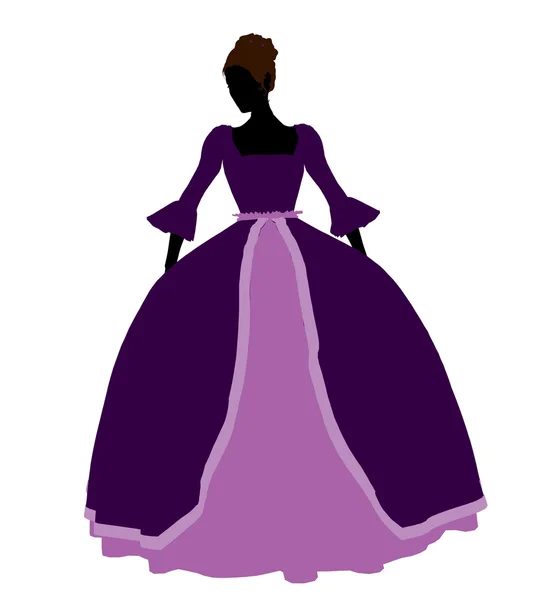 Cinderella Silhouette Illustration — Stock Photo, Image
