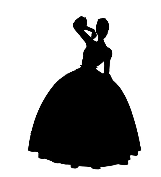 stock image Cinderella Silhouette Illustration