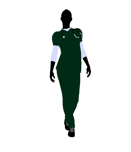 stock image Female Doctor Illustration Silhouette