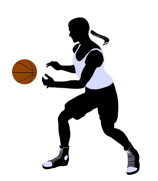 African American Basketball Player Illustration — Stock Photo, Image