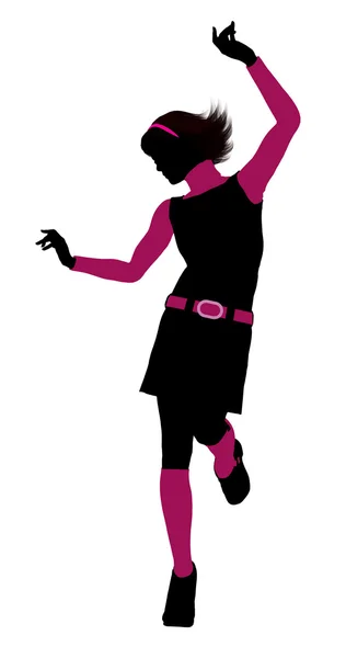 Go Go Dancer Illustration Silhouette — Fotografie, imagine de stoc