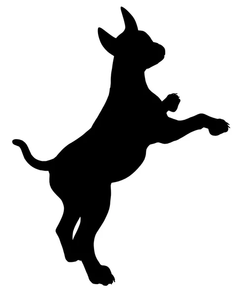 Szczeniak pies ilustracja sylwetka — Zdjęcie stockowe