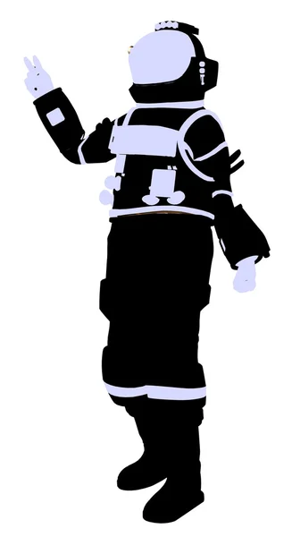 stock image Female Astronaut Illustration Silhouette