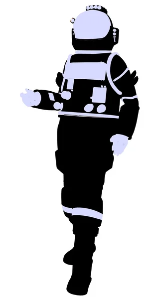 Astronautin Illustration Silhouette — Stockfoto