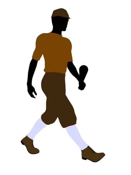 stock image Baseball Player Illustration Silhouette