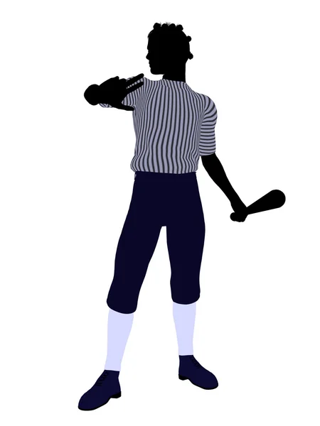 Africano American Baseball Jogador Ilustração Si — Fotografia de Stock