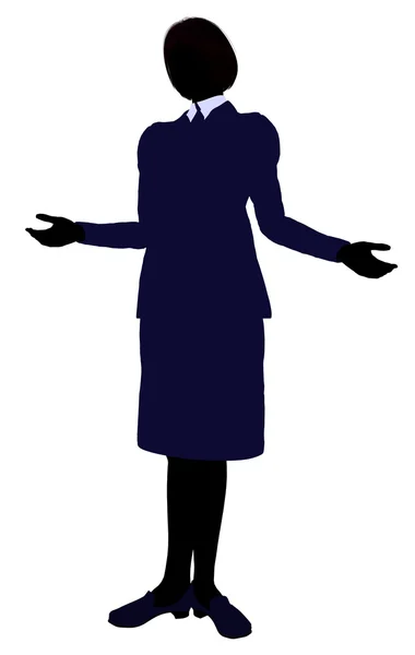 Sylwetka ilustracja kobiety — Zdjęcie stockowe