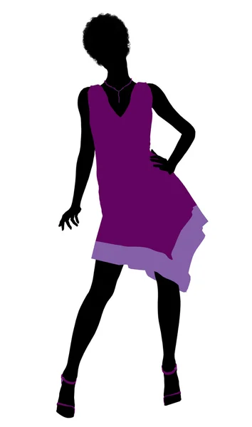 Modne African American ilustracja kobiece — Zdjęcie stockowe