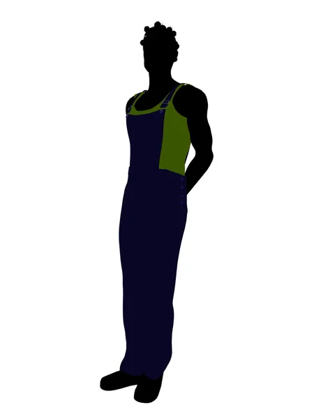 Иллюстрация к афроамериканским костюмам Silho — стоковое фото