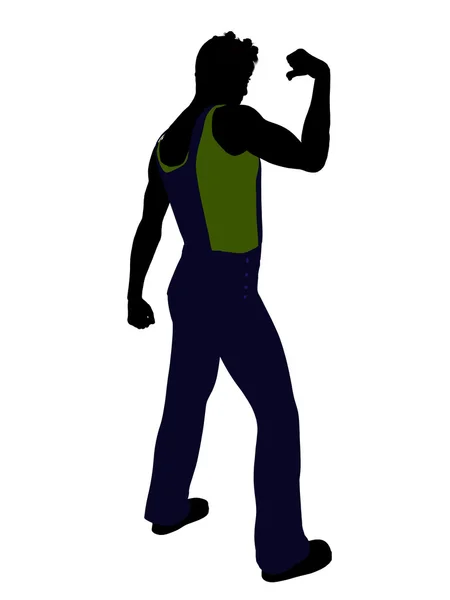 Иллюстрация к афроамериканским костюмам Silho — стоковое фото