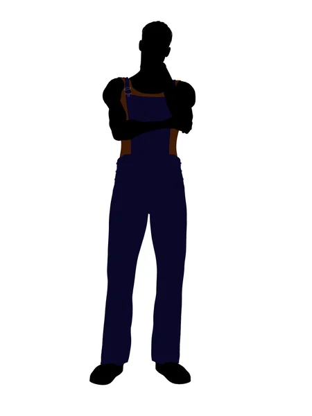 Casual Dress Male Illustration Silhouette — Stock Photo, Image
