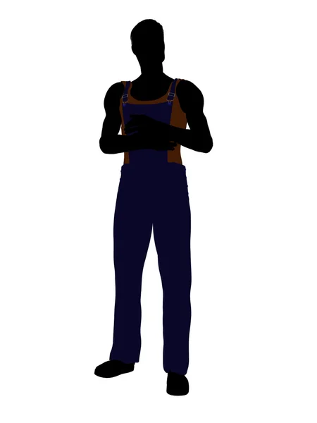 Casual Dress Male Illustration Silhouette — Stock Photo, Image