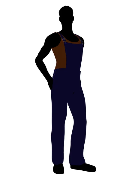 Vestido casual Ilustración masculina Silueta — Foto de Stock
