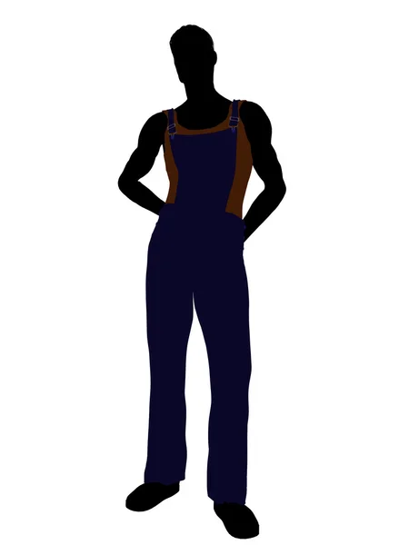Vestido casual Ilustración masculina Silueta — Foto de Stock