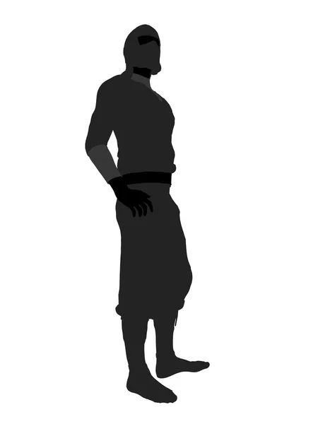 Sylwetka ilustracja mężczyzna — Zdjęcie stockowe