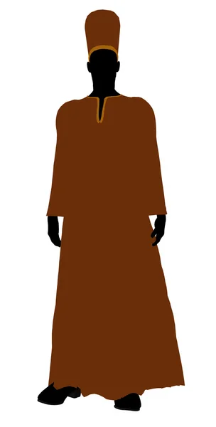Male Robed Illustration Silhouette — Fotografie, imagine de stoc