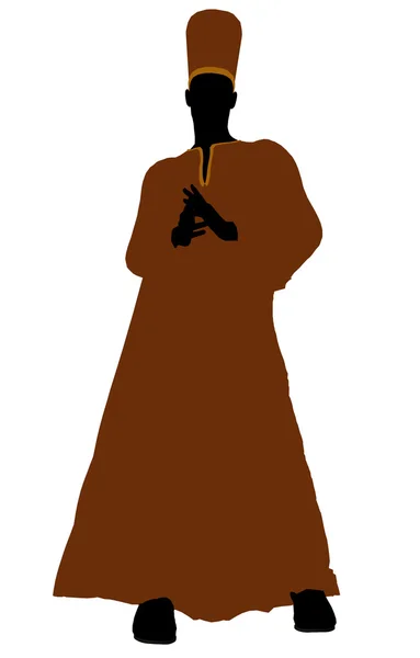 Manlig klädd illustration siluett — Stockfoto